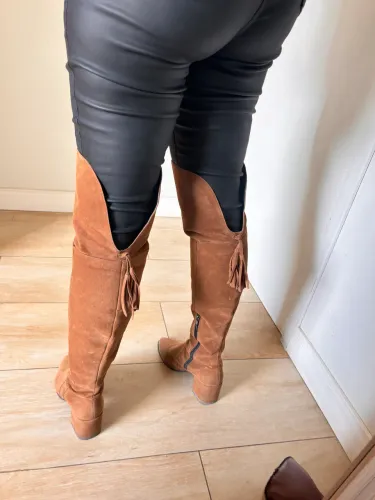 Bota over the knee- Lialine camurça