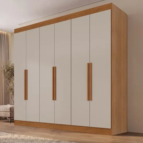 Receba amanhã! Guarda-Roupa 6 Portas Roma 1,77 m