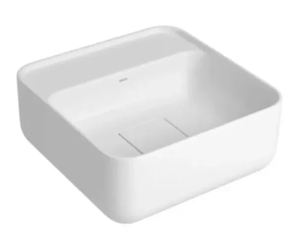 Cuba Quadrada De Apoio Com Mesa 30 Cm Branco Deca L.11030.M.17