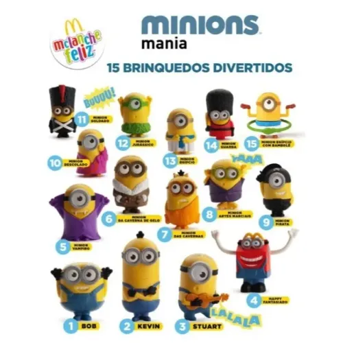 Bonecos Minions Mc Donalds 2015 - Escolha o Seu (Avulsos) ANTES DA COMPRA