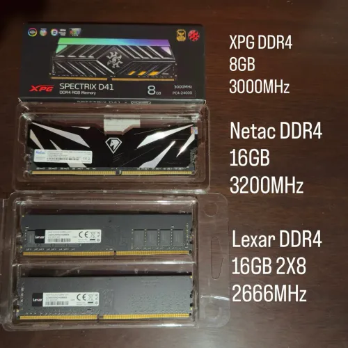 Memórias ram ddr4