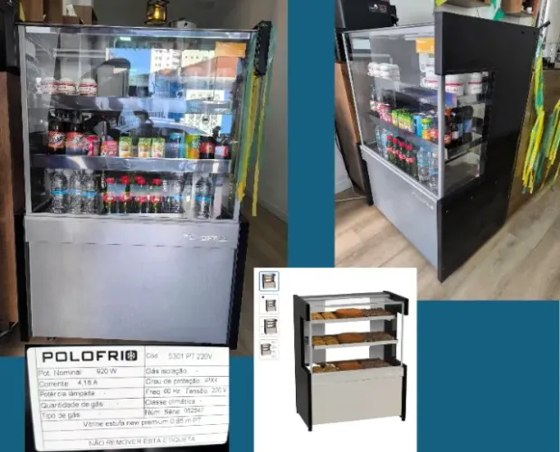Vitrine estufa 920w 220v