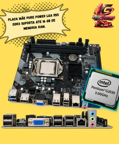 Kit Placa Mãe e Processador DDR3