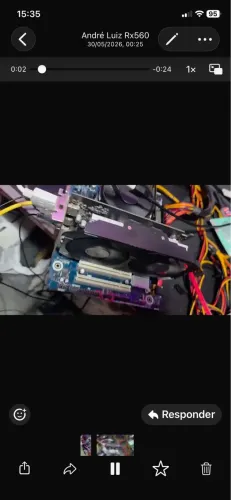 Troca-se placa de vídeo RX560 4GB por outra placa de vídeo e dou volta 