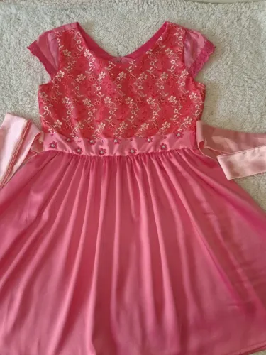 Vestido infantil rosa