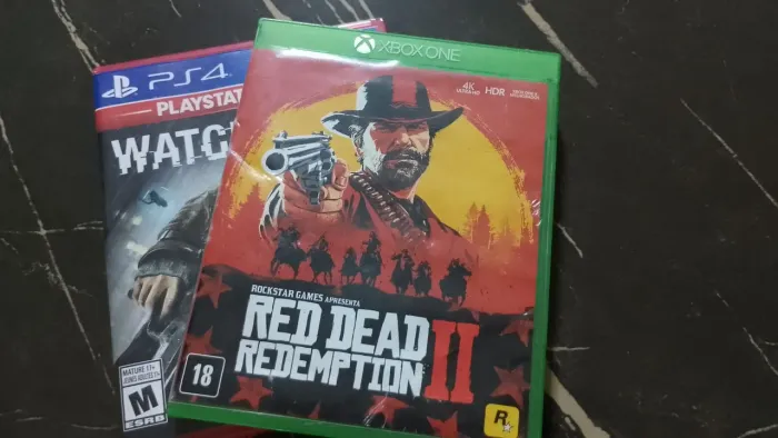 Vendo Red Dead 2 para Xbox one, é mais Watch Dogs 1 para ps4