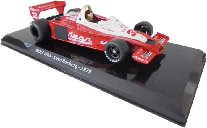 Miniatura F1 1/24 Wolf WR3 1978 - Keke Rosberg - Nova / Lacrada