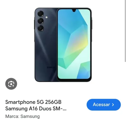 Samsung A16 , 8gb memoria 256armazenamento