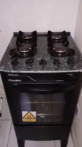 Fogão Esmaltec Pérola Glass 4 Bocas - Apenas 1 ano de uso