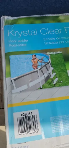 Escada Intex Dupla 91cm para Piscina Inflável Estrutural