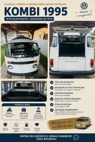 Volkswagen Kombi Standard/ Luxo/ Serie Prata 1995