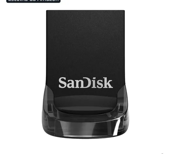 Pen Drive SanDisk Ultra Fit 64GB USB 3.1 Original, Impecável.