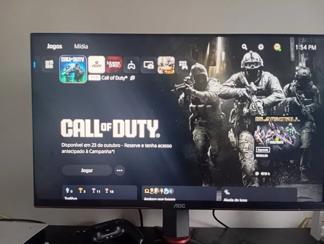 Monitor Gamer Hero Full Hd 27'' G-sync 144hz Ips 1ms Aoc Preto/vermelho