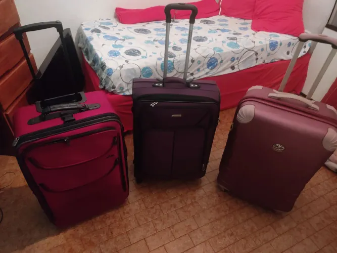 Malas de bordo em ótimo estado