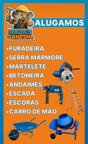 Aluguel de Ferramentas para sua reforma ou construção, Furadeira,Betoneira e muito mais.