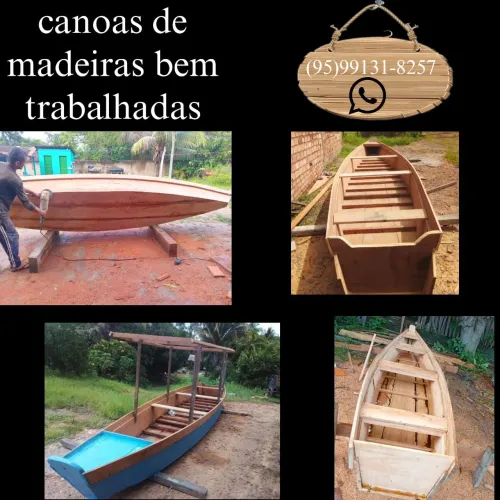 Canoa de madeira 