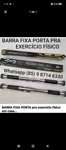 Barra reforçado porta com regulagem. Entrega grátis