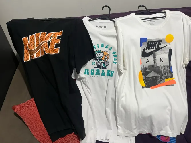 Camiseta Nike e Hurley Original