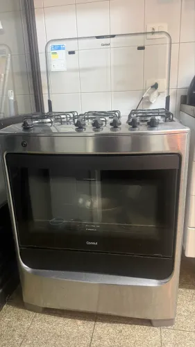 Fogão de Piso Consul 5 Bocas - Acendimento Automático - Inox