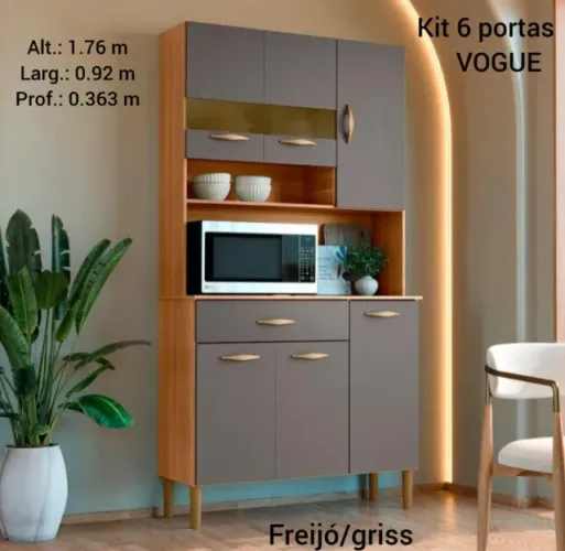 Armário de cozinha Kit 0.90