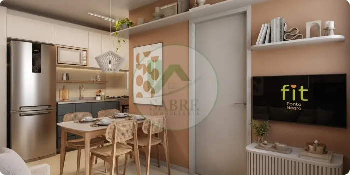Apartamento de 2 qts na regiao da Ponta Negra, Manaus, Am.
