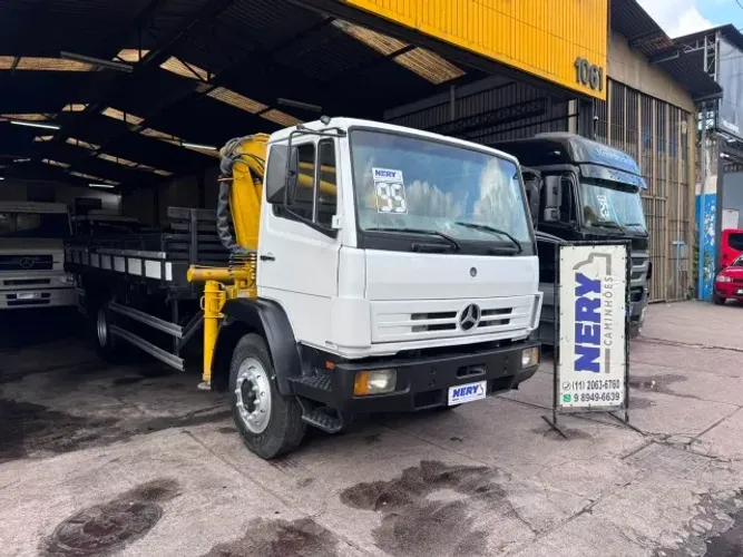 M.benz 1214 4x2 Munck 4t 2 Lanças Giro 360° Carroceria 5,40