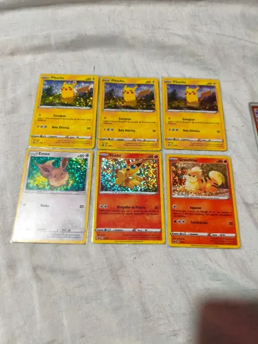Lote com 8 cartas Pokémon TCG