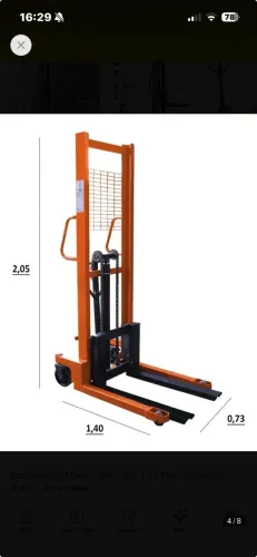 Empilhadeira Manual Polti 1 Tonelada x 1,6 metros de Elevação