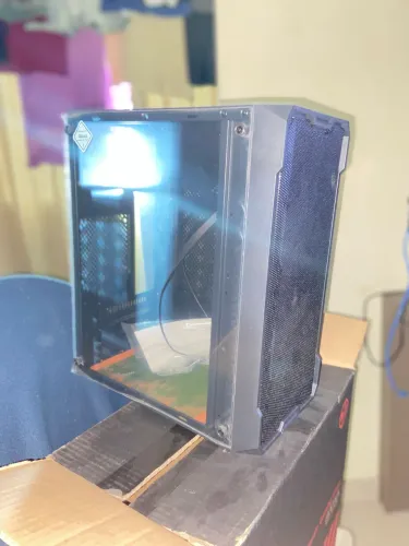 GABINETE GAMER TGT JESTER, LATERAL DE VIDRO, COM 2 VENTOINHAS, PRETO, TGT-JSR-BKGF01