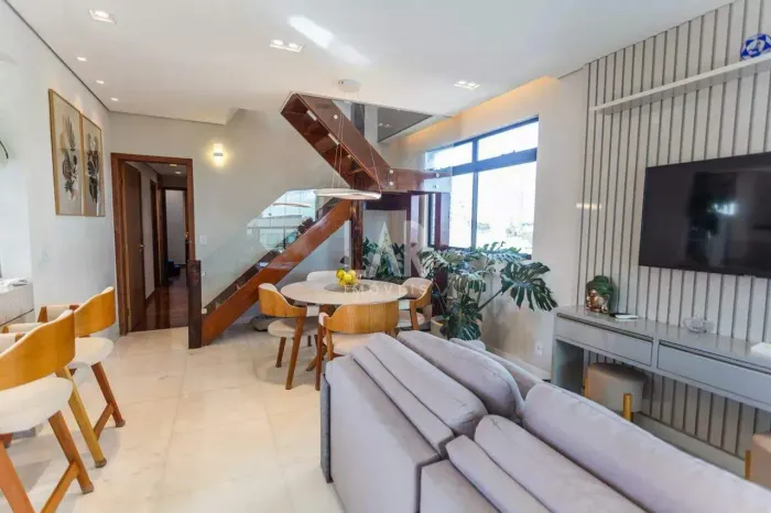 Cobertura à venda, 3 quartos, 1 suíte, 3 vagas, Sion - Belo Horizonte/MG