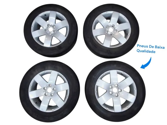Jogo De Roda Aro 17 225/60 Chevrolet Captiva 2.4 Sport 2013