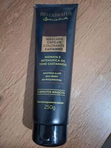 Matizador Colorante Castanho Bio Extratus 250g 