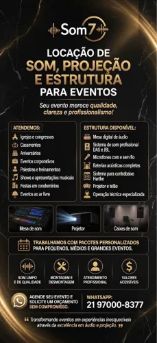? Locação de Som Profissional, Telão e Projetor para Eventos | RJ