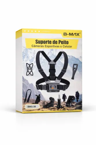 Suporte de Peito para Câmera e Celular -Entrega Imediata