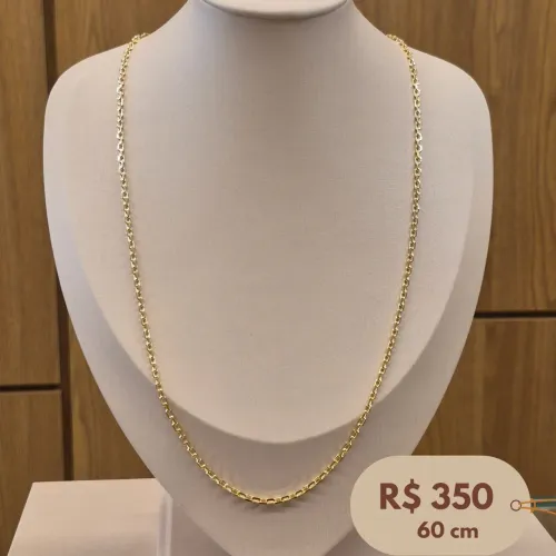 CORRENTE CARTIER BANHADA A OURO 18K