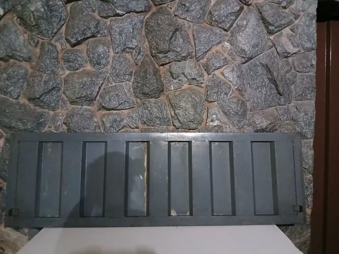 Chapa de Aço para porta de loja 1,60x50x3,5cm