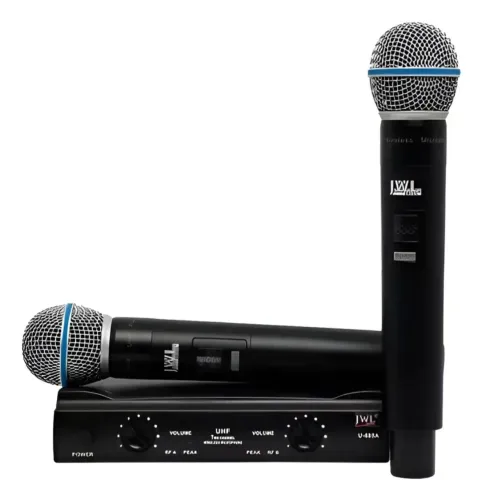 Microfone sem fio Microfone S/fio Jwl Digital 16 Canais 685a Cor Preto