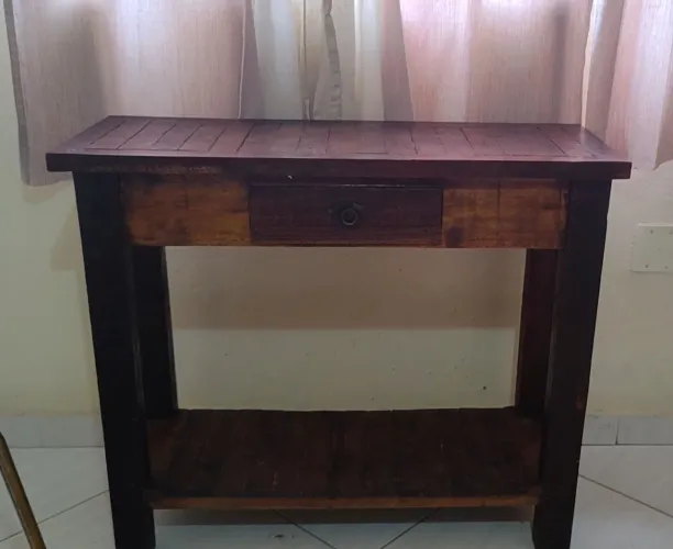 Passadeira de mesa de madeira de Lei não MDF, Tamanho médio 