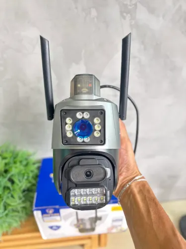 Câmera Dupla Wi-Fi JORTAN CA1007 | Aplicativo Yoosee | Sirene Externa | Entrega Imediata