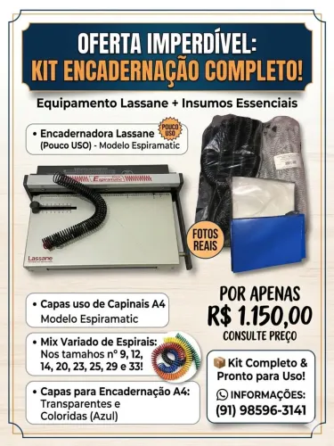 Kit encadernação 