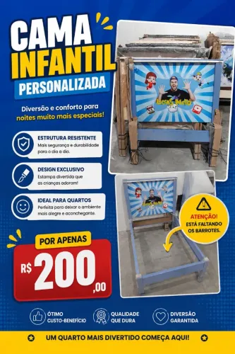 Cama Infantil e Casal