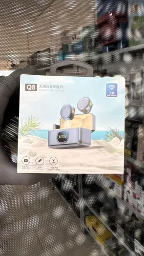 Microfone lapela com ímã sem fio tipo c duplo com