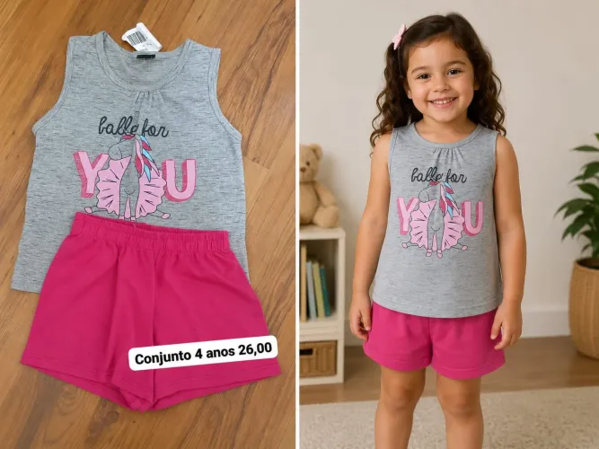 Conjunto veste 4 anos