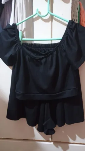 Conjunto de short + cropped tam M