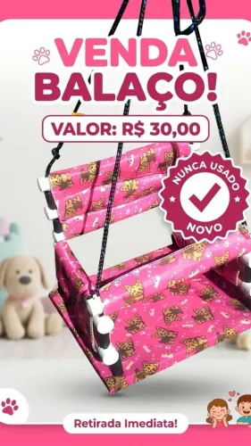 Estou vendendo um bebê conforto usado poucas vezes também um balanço nunca usado