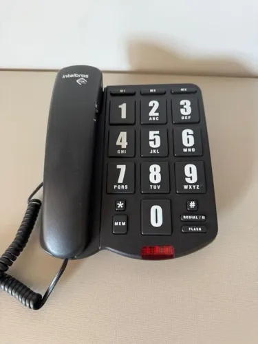 Telefone Com Fio Teclas Grandes ToK Fácil Intelbras