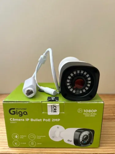 Câmera IP Bullet Giga Full HD 1080p GS0371 - Nova e com PoE