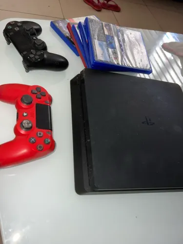 ? PS4 Slim + 2 Controles + Jogos ? Funcionando 100%