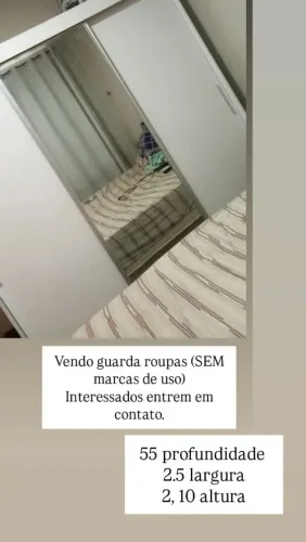 Vendo guarda-roupas 3 meses de uso (sem marcas)
