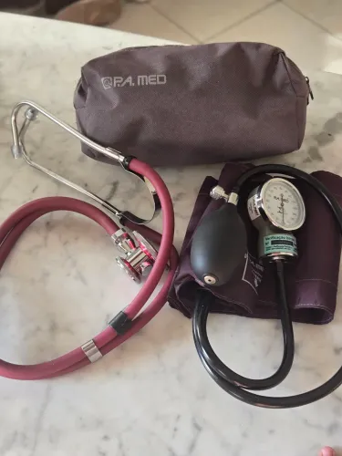 Kit Esfigmomanômetro Pamed + Estetoscópio Duplo Rappaport